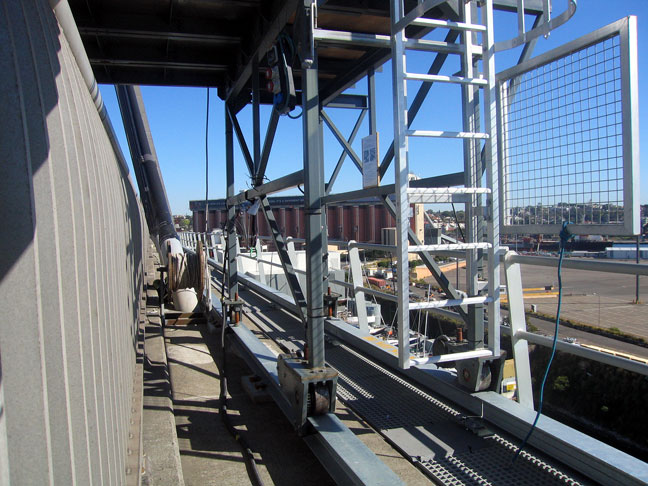The movable framework for the work platform